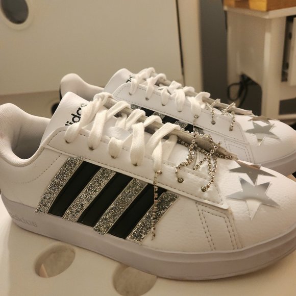 Adidas grant court 2.0 shoes customized women's sneakers - Picture 4 of 6